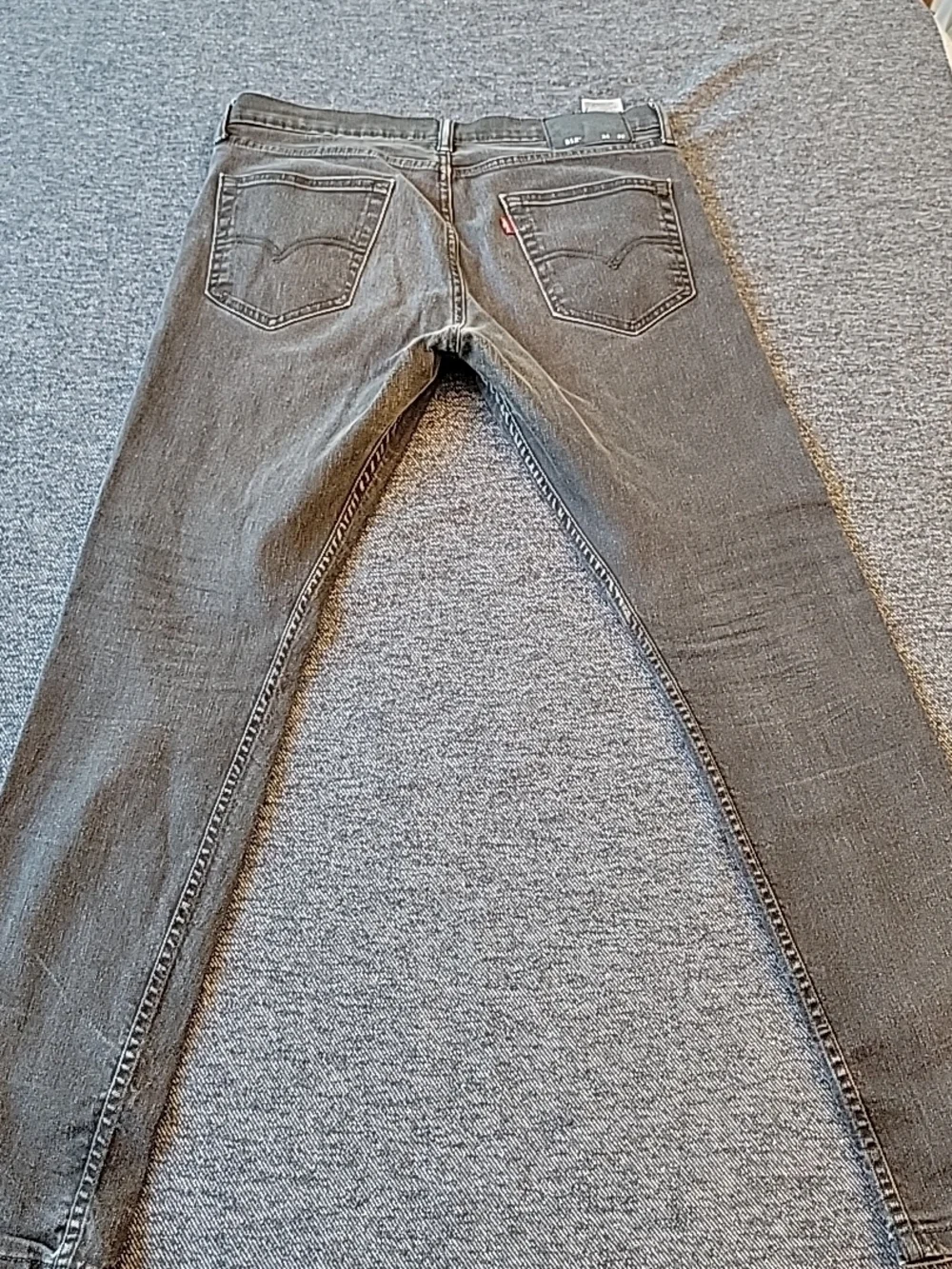 Levis 512 Jeans Men's 34x32‎ Black Slim Taper Dark Wash Classic Stretch Denim